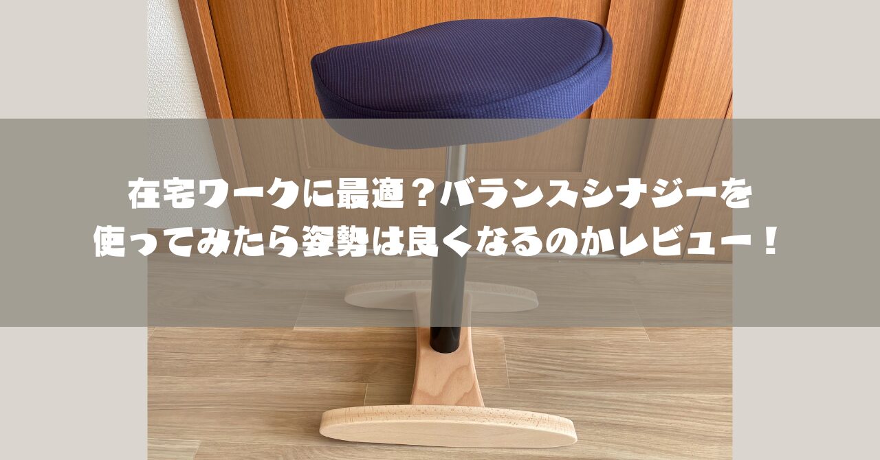 在宅ワークに最適？バランスシナジーを使ってみたら姿勢は良くなるのかレビュー！